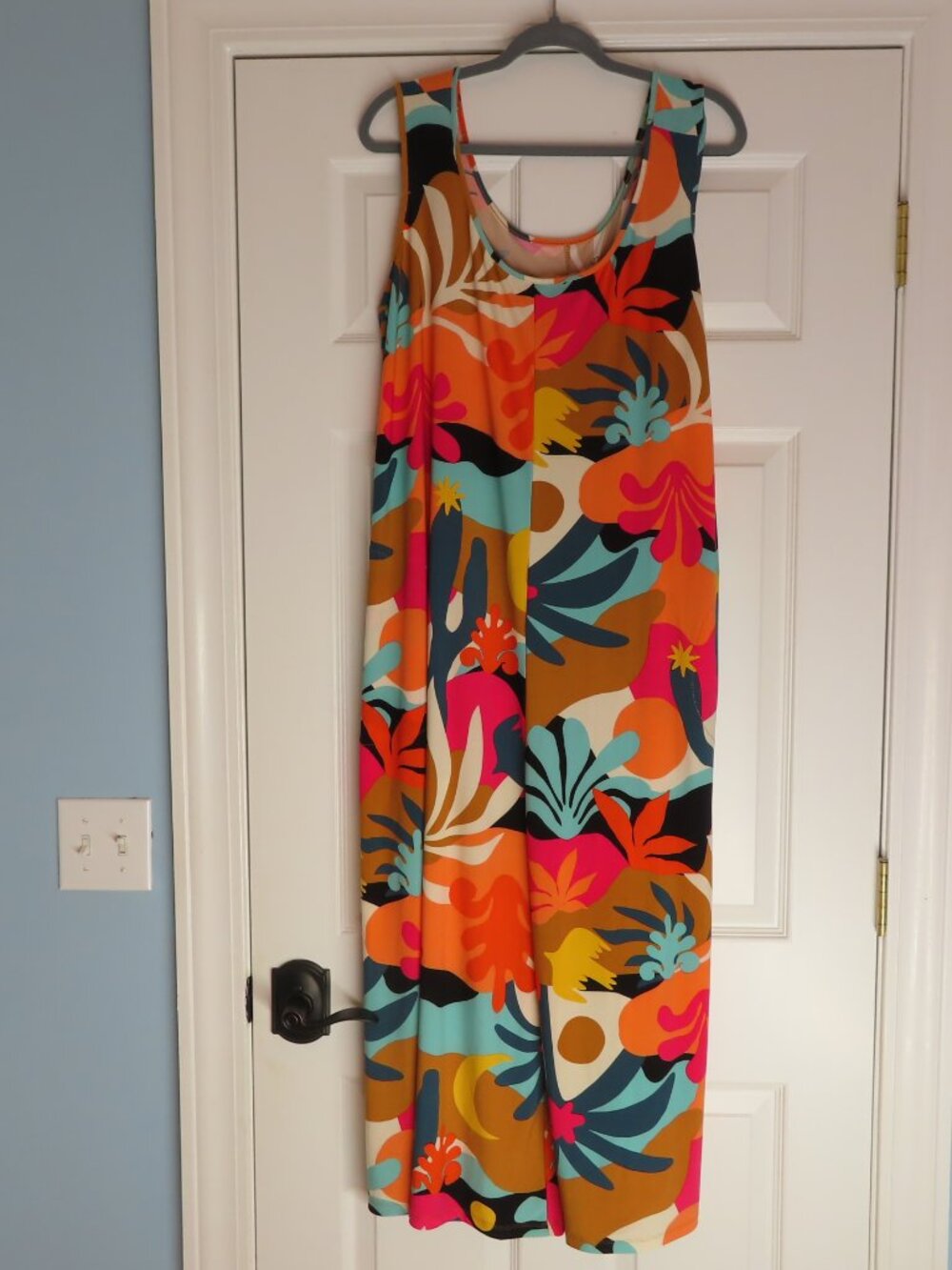 Attitudes by Renee Jumpsuit Women's XL Desert Daze Print Wide Leg Crop Retro